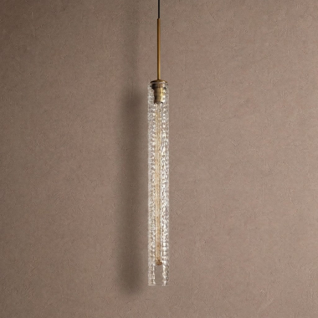 Colleena Hammered Glass Pendant - casivra