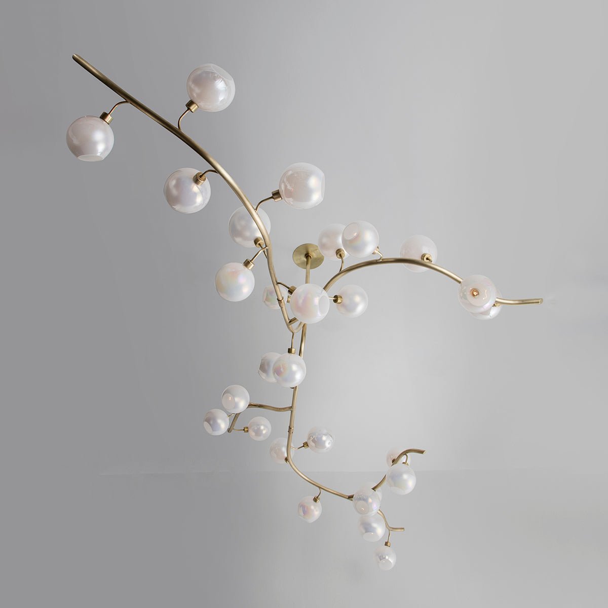 Contemporary Hand - blown Glass Globes Branch Chandelier for Dining Room Living Room and Kitchen Island - L140"*W60"*H32"Warm Lightcasivra