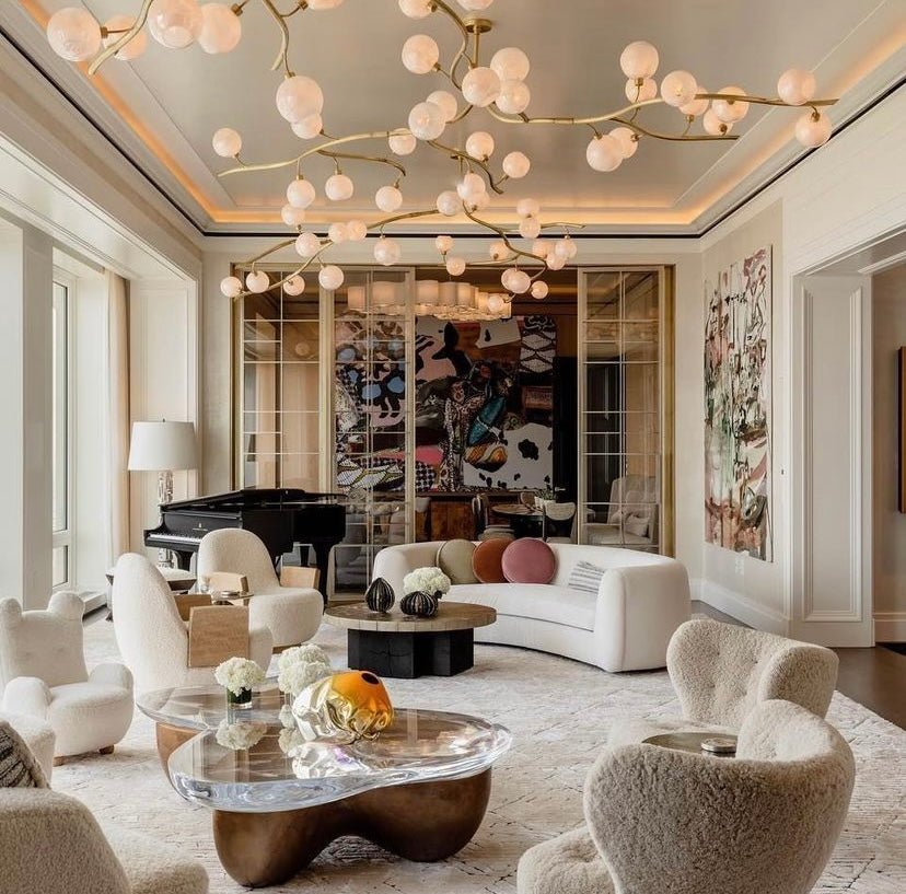 Contemporary Hand - blown Glass Globes Branch Chandelier for Dining Room Living Room and Kitchen Island - L140"*W60"*H32"Warm Lightcasivra