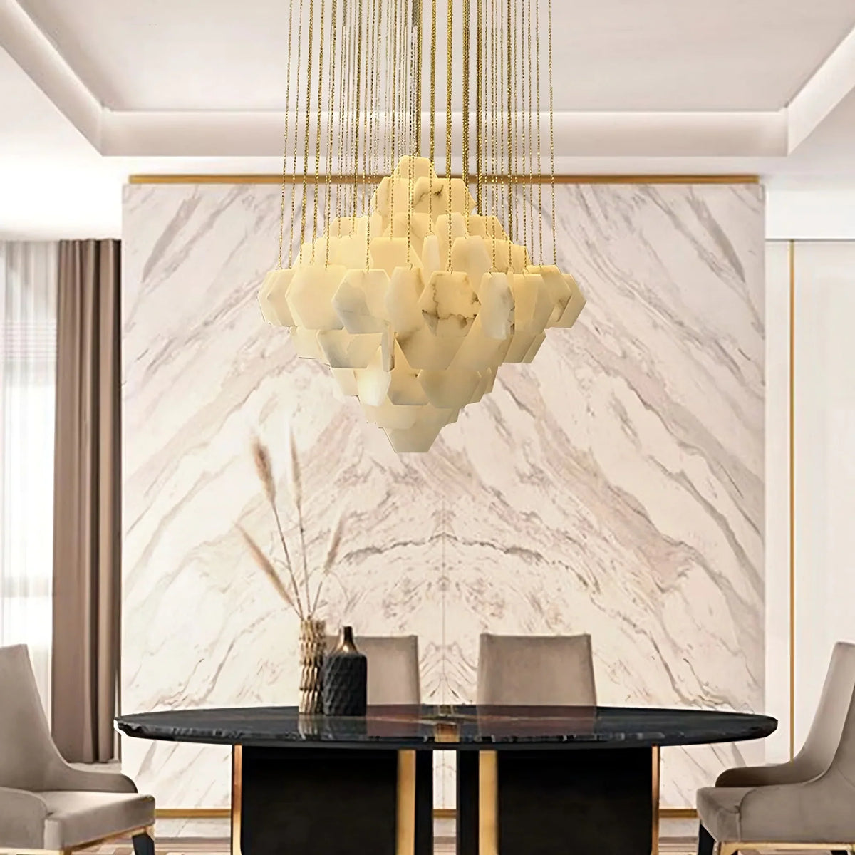 buyArden Marble Pendant Chandelier - Morsale