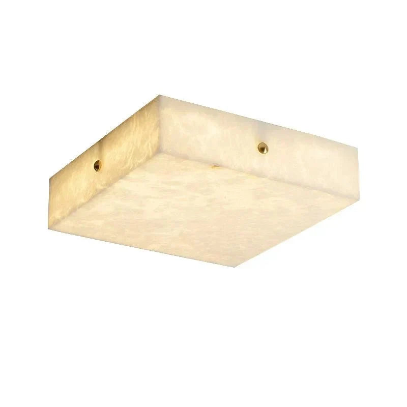 Coral Modern Alabaster Flushmount, Designer Ceiling Light Fixtures - 15.75"Lcasivra