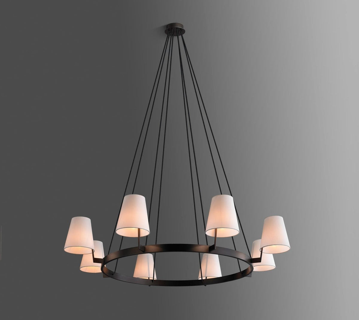 Corniche Circular Round Chandelier 60'' - casivra