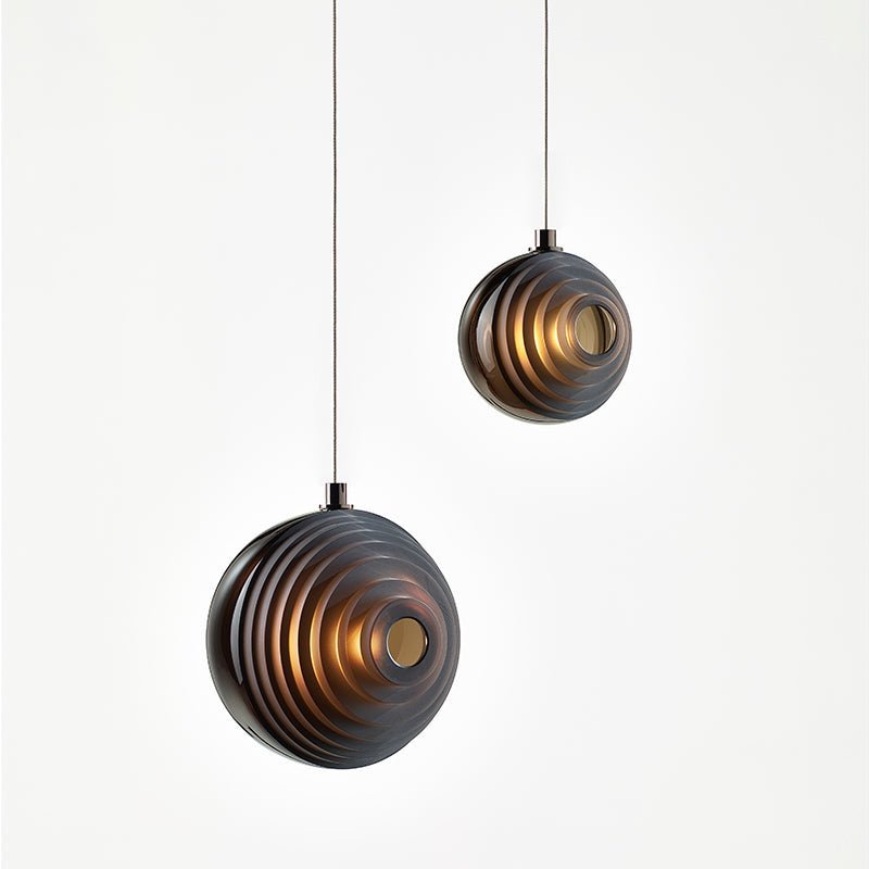 Cosmic Sphere Cascade Glass Chandelier - 3 - lights ∅ 11.8″ x H 59.1″Clearcasivra
