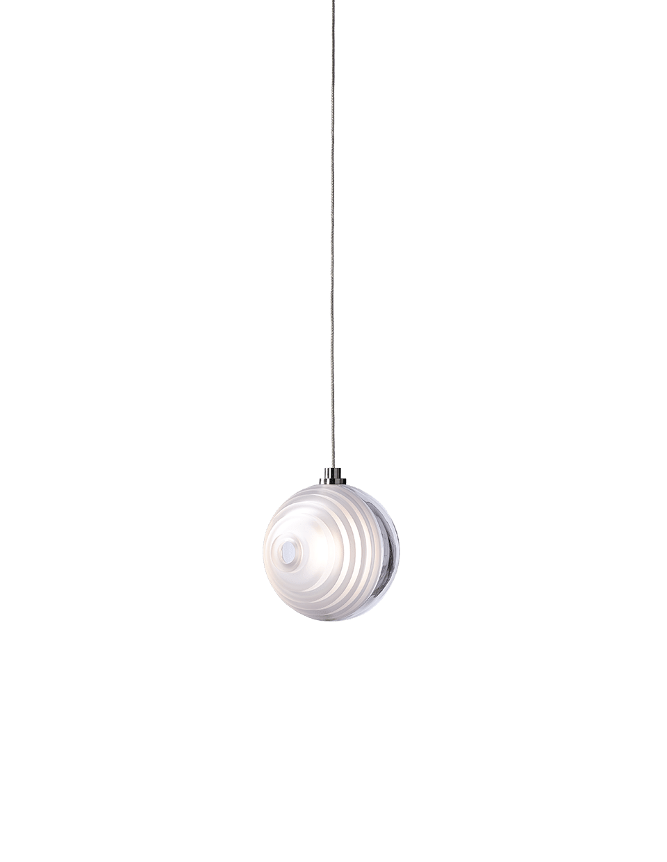 Cosmic Sphere Cascade Glass Chandelier - 3 - lights ∅ 11.8″ x H 59.1″Clearcasivra