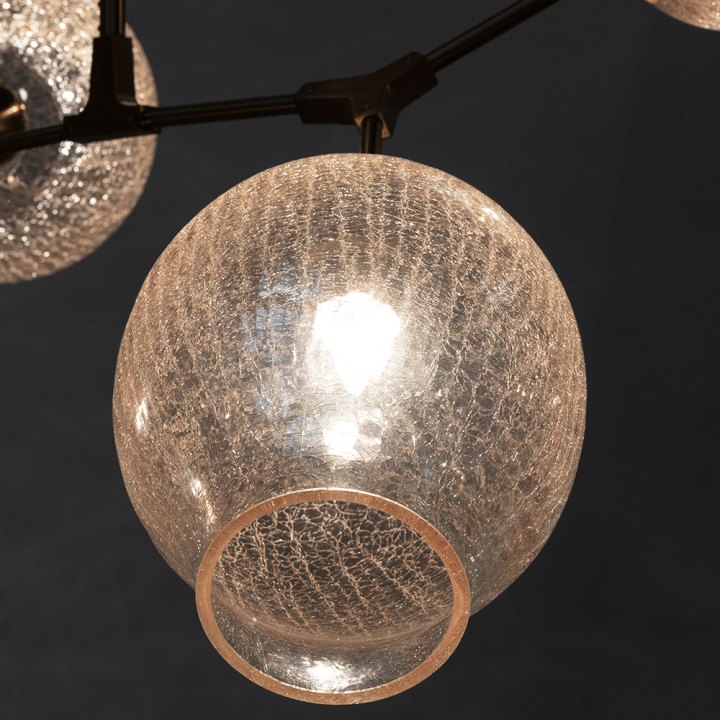 Covington Drop Globe Branching Bubble Chandelier 30'' - Clear GlassBrasscasivra