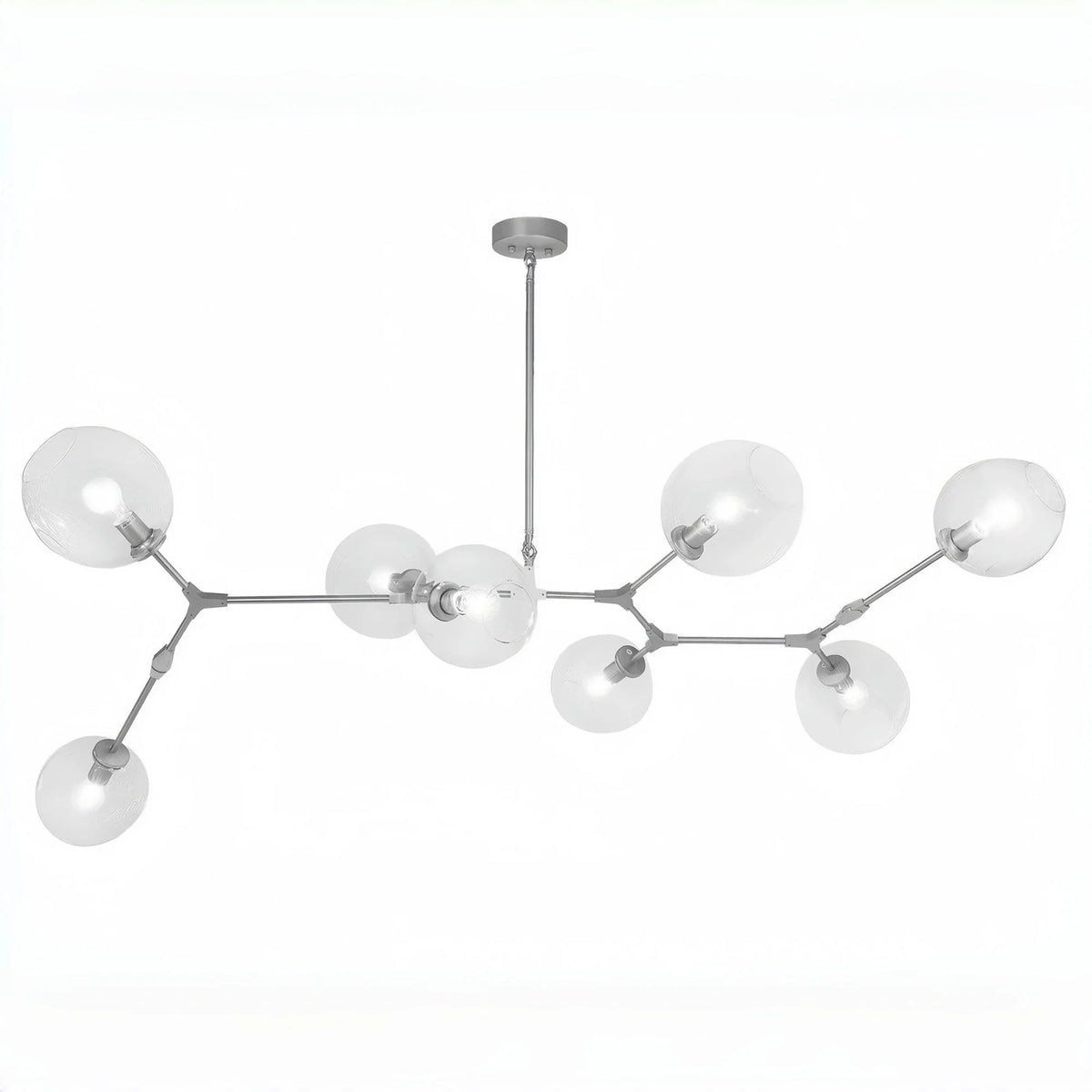 Covington Horizontal Globe Branching Bubble Chandelier - 8-LightNickelcasivra