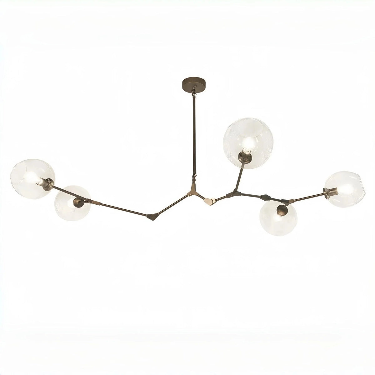 Covington Horizontal Globe Branching Bubble Chandelier - 8-LightNickelcasivra