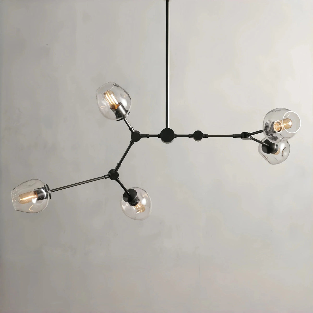 Covington Horizontal Globe Branching Bubble Chandelier - 5-LightBronzecasivra