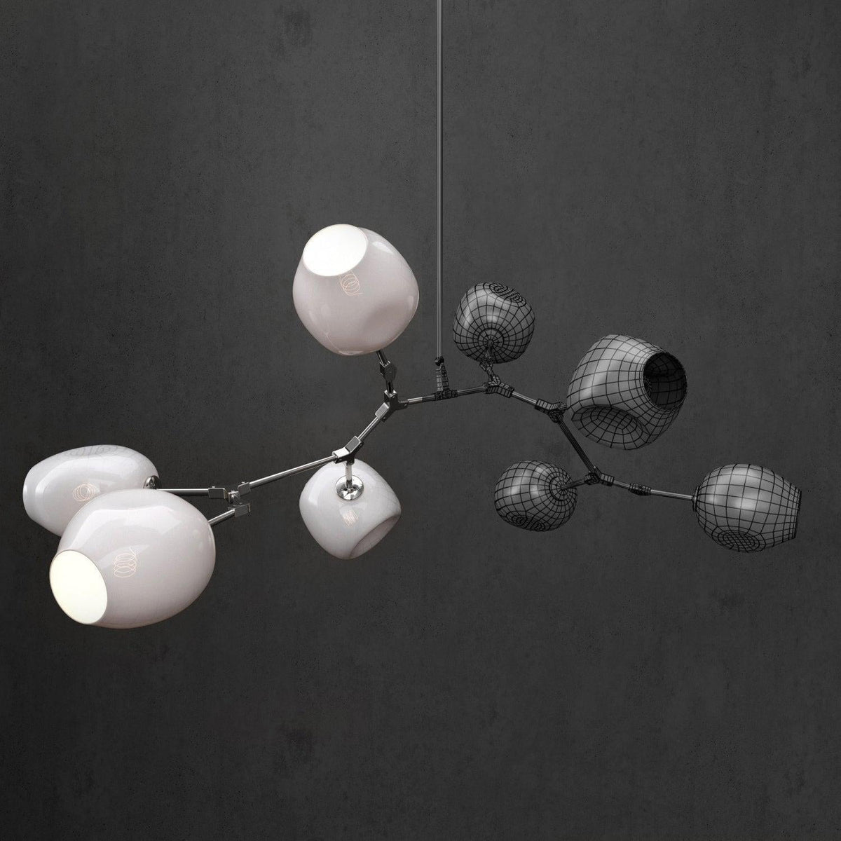 Covington Horizontal Globe Branching Bubble Chandelier - 5 - LightBrasscasivra