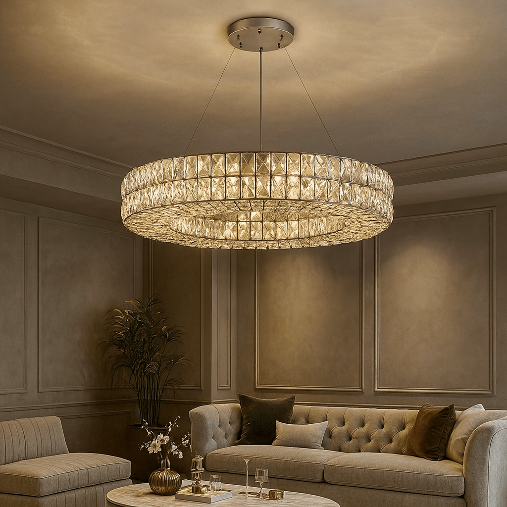 buyBacci Crystal Wheel Chandelier - Morsale