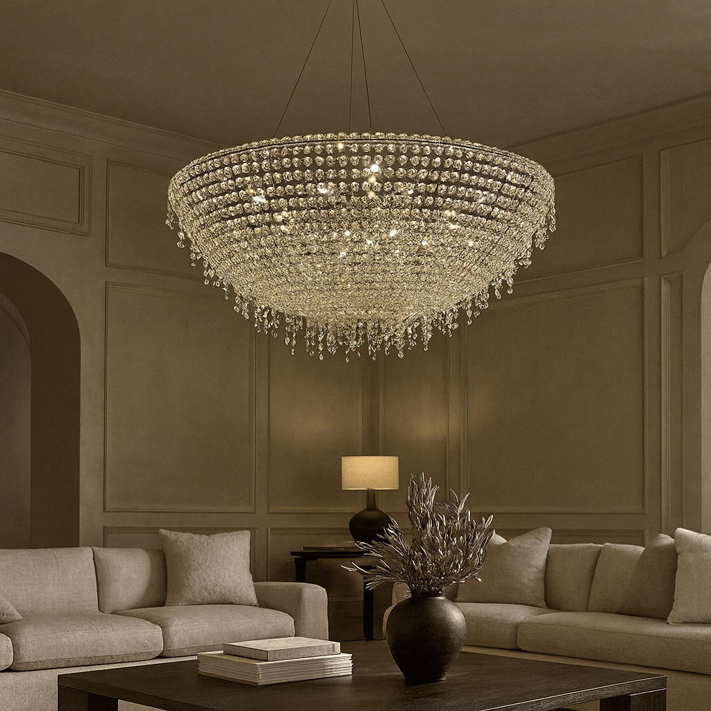 buyAdena Crystal Tassel Chandelier - Morsale