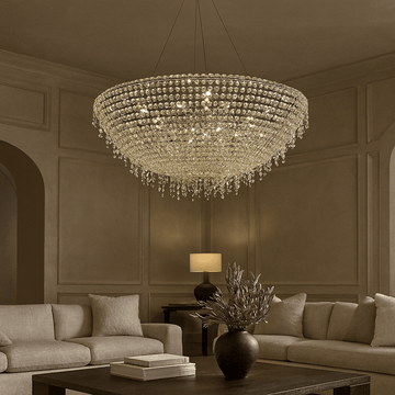 buyAdena Crystal Tassel Chandelier - Morsale