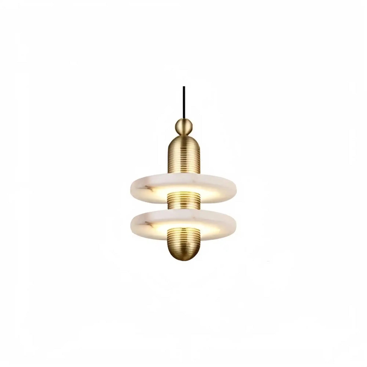 Csilla Alabaster Pendant Light - B - 7.1"H x 9.8"DGoldcasivra