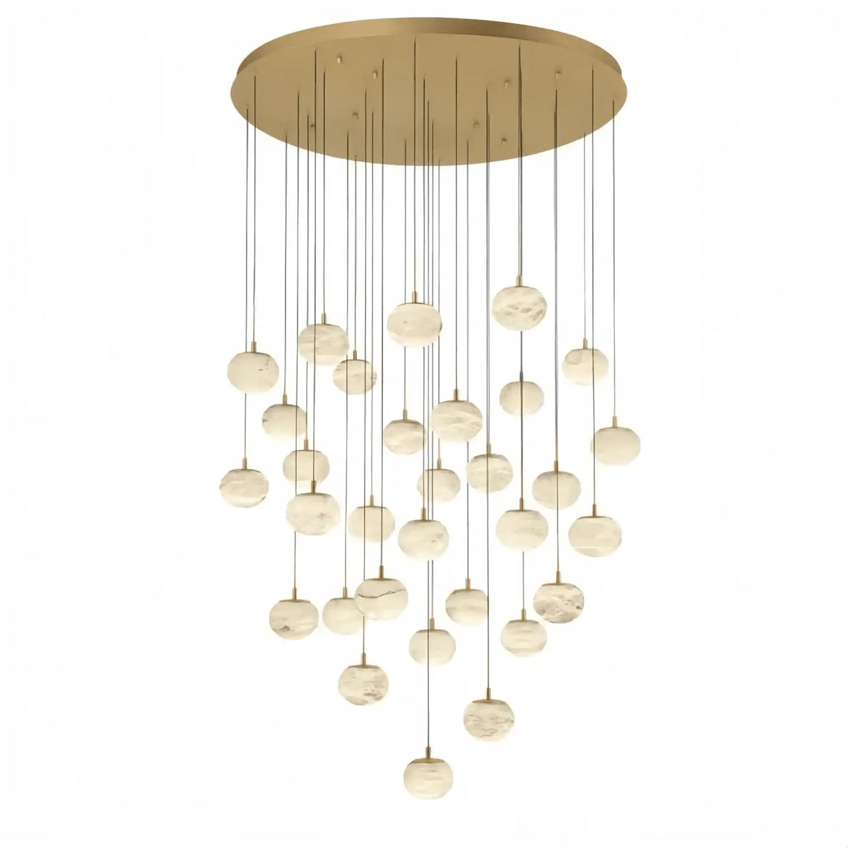 Cudor Round LED Chandelier - Antique Brass31 Lightcasivra