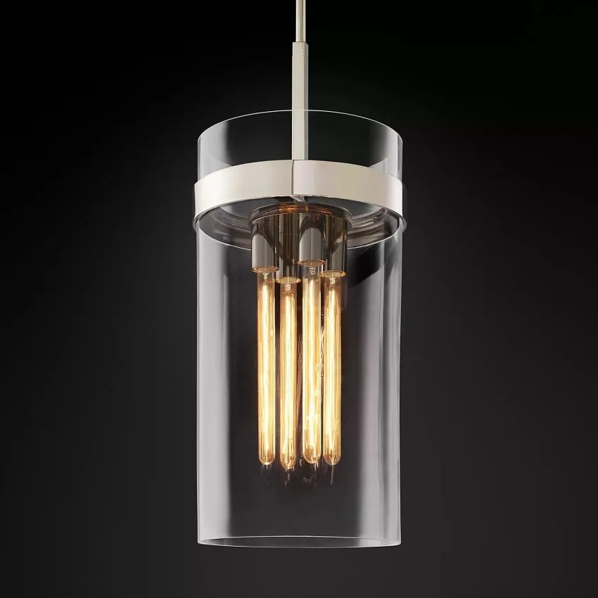 Ravelle Clear Glass Pendant Light