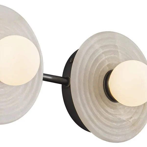 Dahlia Alabaster LED Vanity Light - Bronze2 Lightcasivra
