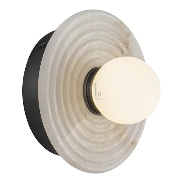 Dahlia Alabaster LED Wall Sconce - Bronzecasivra