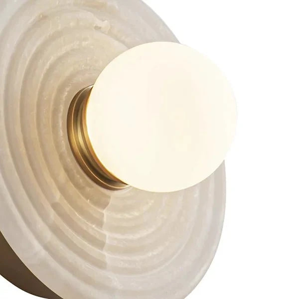Dahlia Alabaster LED Wall Sconce - Bronzecasivra