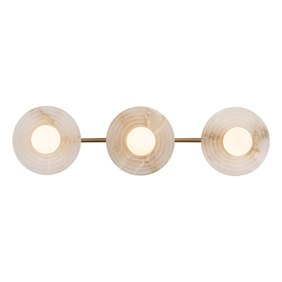 Dahlia Triple Alabaster Wall Sconce - Urban Bronzecasivra