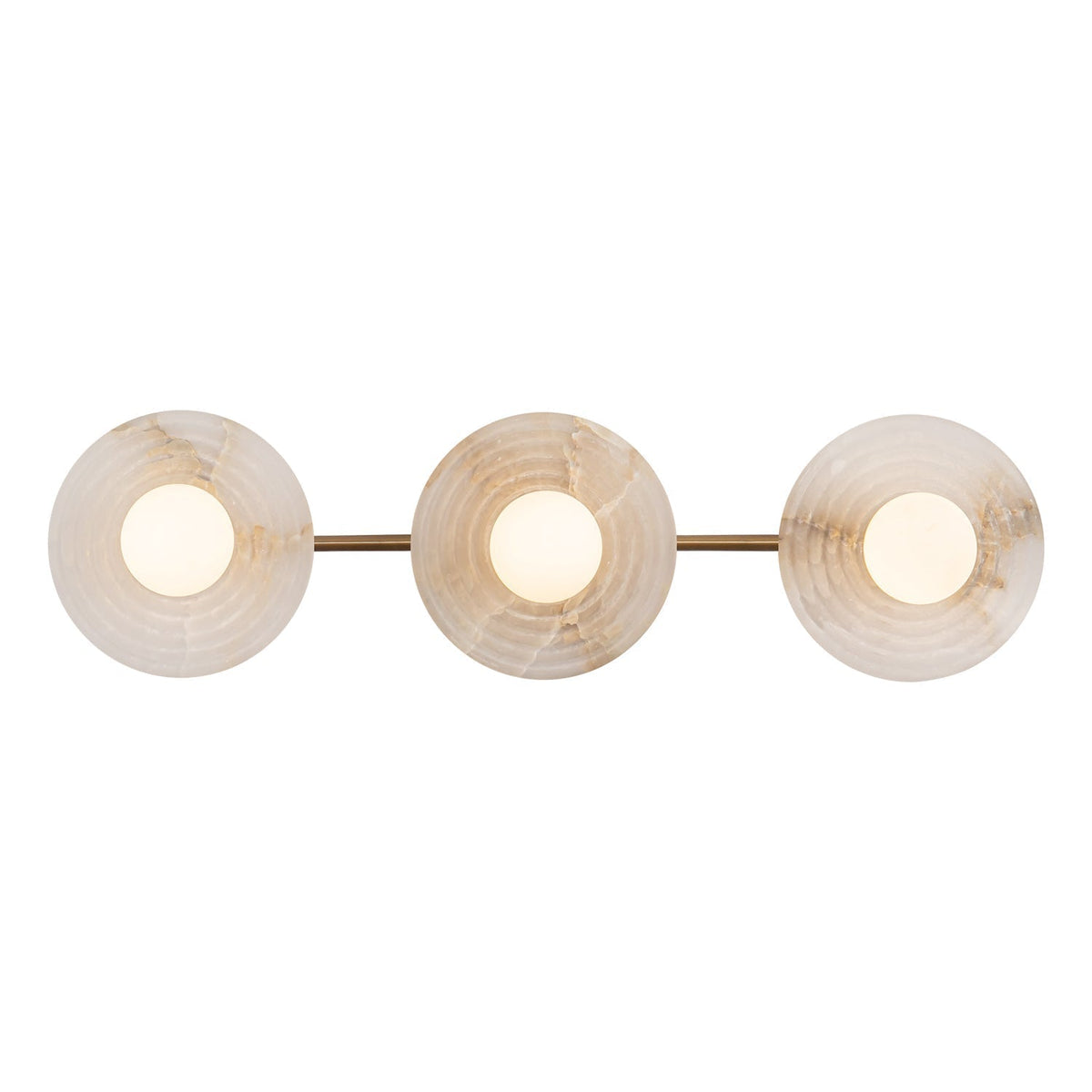 Dahlia Triple Alabaster Wall Sconce - Urban Bronzecasivra