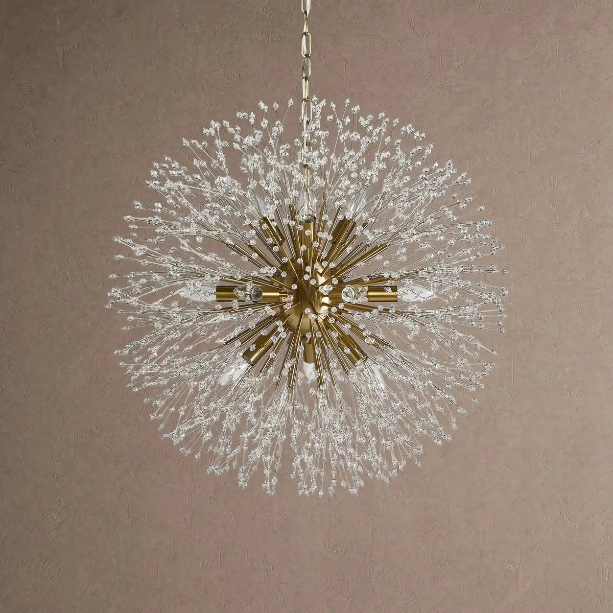 Dianthus Round Chandelier 22''30''43'' - Silver30"casivra