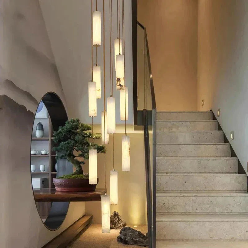 Darlen Modern Staircase Chandelier - 6 LightsRemote Control (Dimmable)casivra