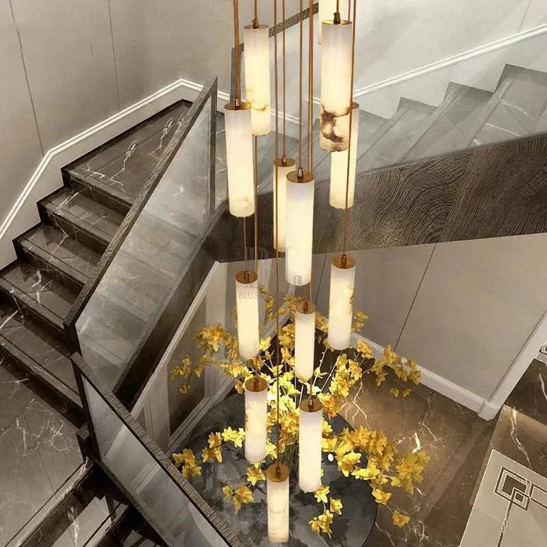 Darlen Modern Staircase Chandelier - 6 LightsRemote Control (Dimmable)casivra