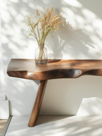 Organic Live Edge Bench For Entryway Or Hallway