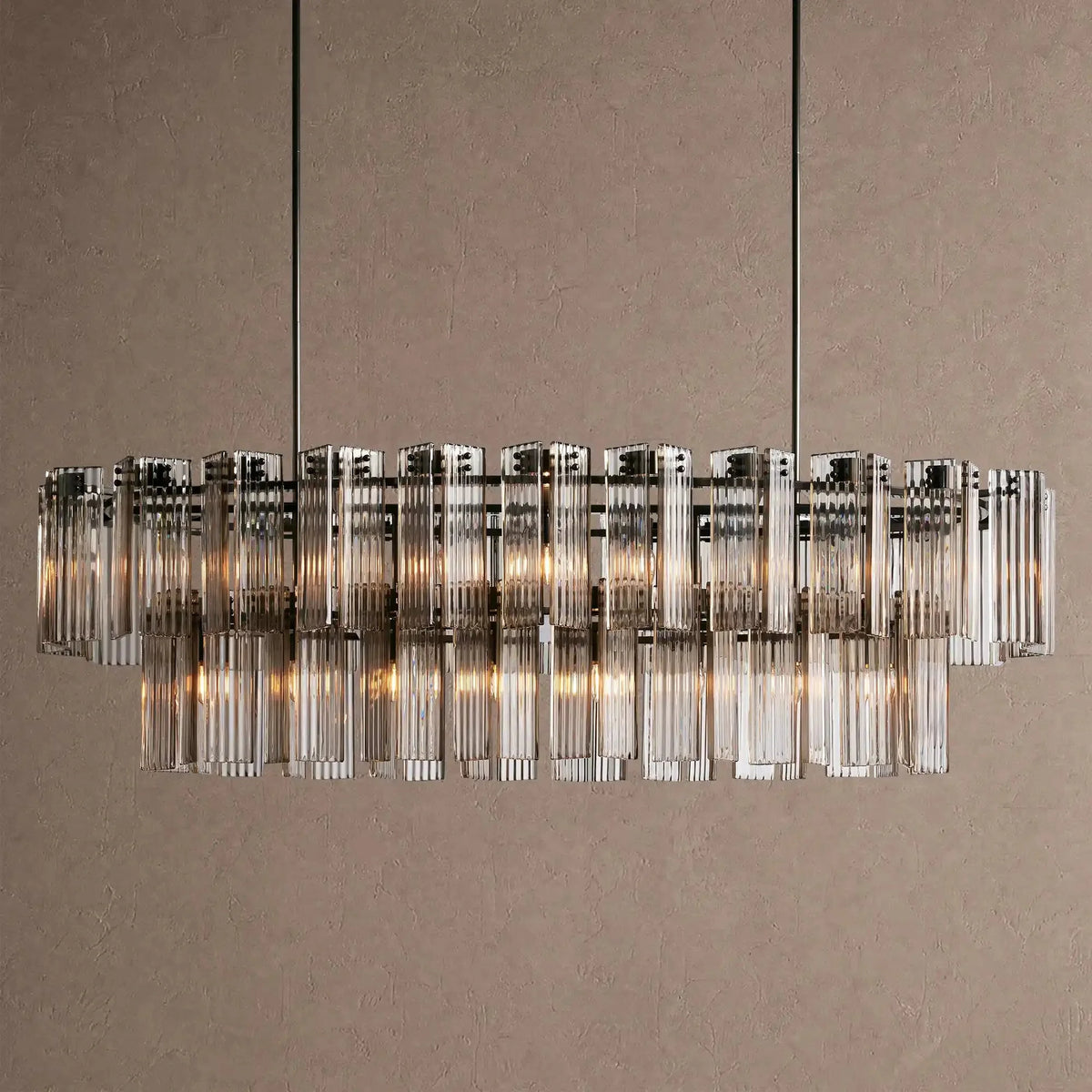 Dorsey Oval Chandelier - 72''BlackSmokecasivra
