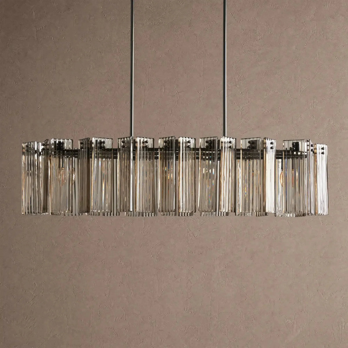 Dorsey Oval Chandelier - 51''BlackSmokecasivra