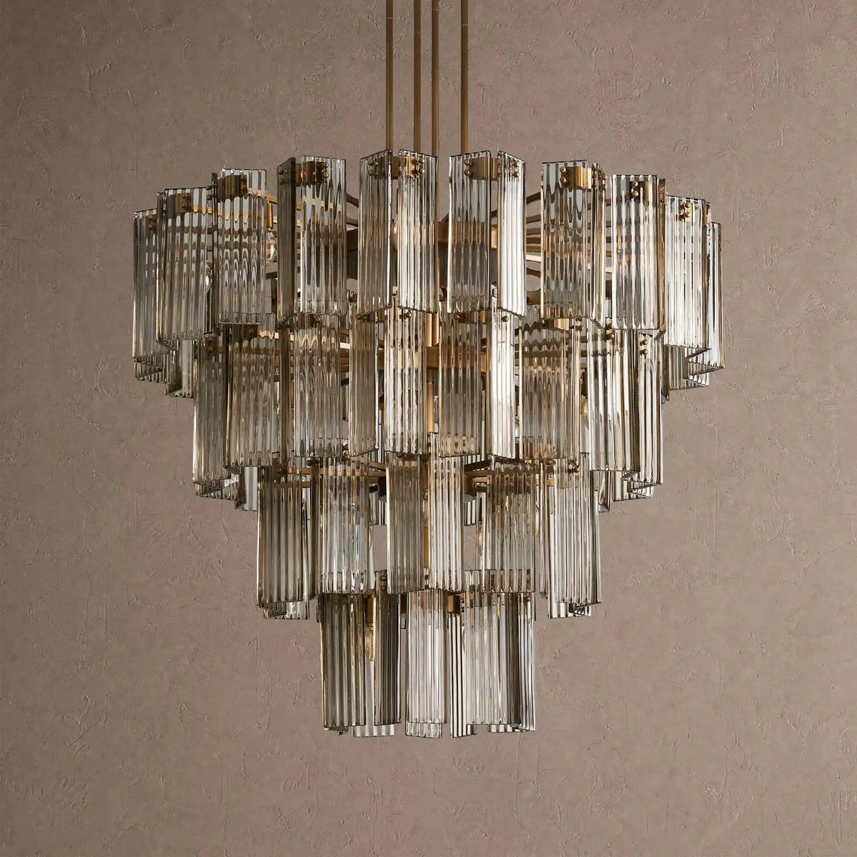 Dorsey Round Chandelier 38''48''60'' - 48‘’BrassSmokecasivra