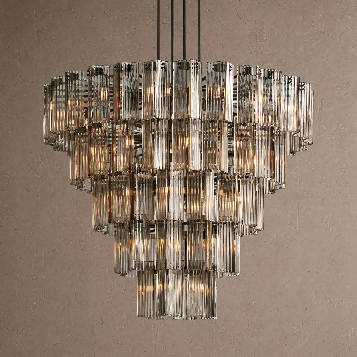 Dorsey Round Chandelier 38''48''60'' - 60‘’BlackSmokecasivra