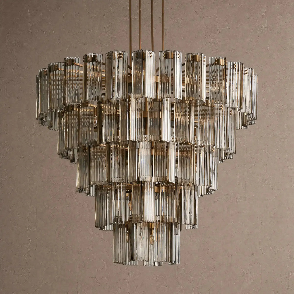Dorsey Round Chandelier 38''48''60'' - 60‘’BrassSmokecasivra