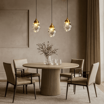 Valenza grand crystal pendant light full view