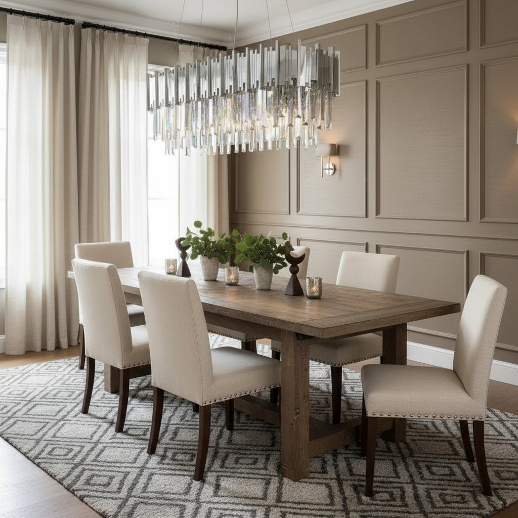 buyGio Chrome Crystal Dining Room Chandelier - Morsale