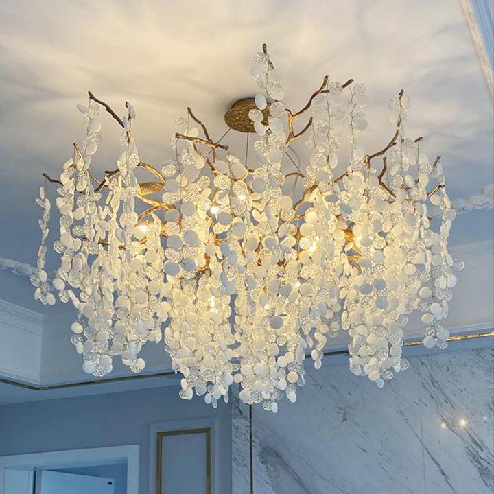 Donna Modern Round Branch Chandelier - Milk Whitecasivra