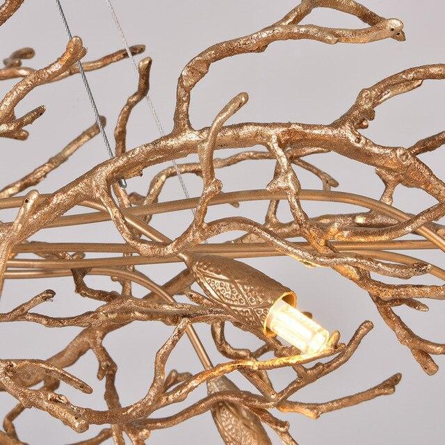 Doris Branch Crystal Chandelier Light - GoldLength 100 cm x Width 62 cm x Height 50 cmcasivra