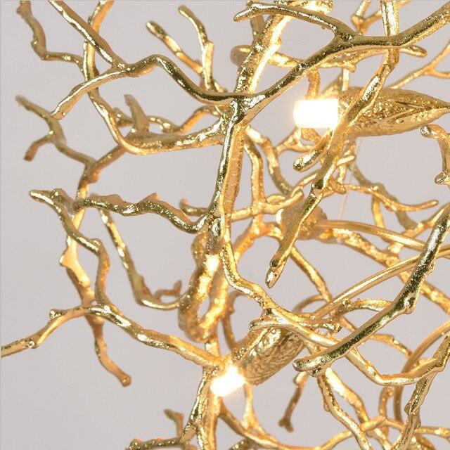 Doris Branch Crystal Chandelier Light - GoldLength 100 cm x Width 62 cm x Height 50 cmcasivra