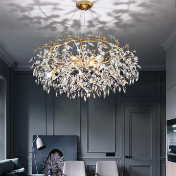 Doris Round Modern Branch Chandeliers - Diameter 67 cm x Height 40 cmWarm Lightcasivra