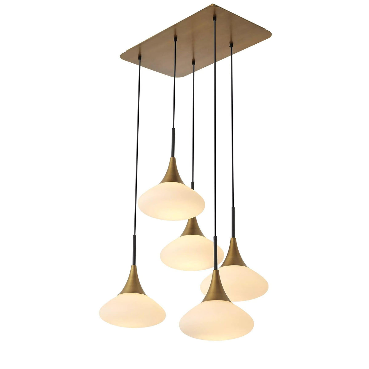 Duco L Modern Brass Chandelier - casivra