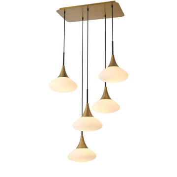 Duco L Modern Brass Chandelier - casivra