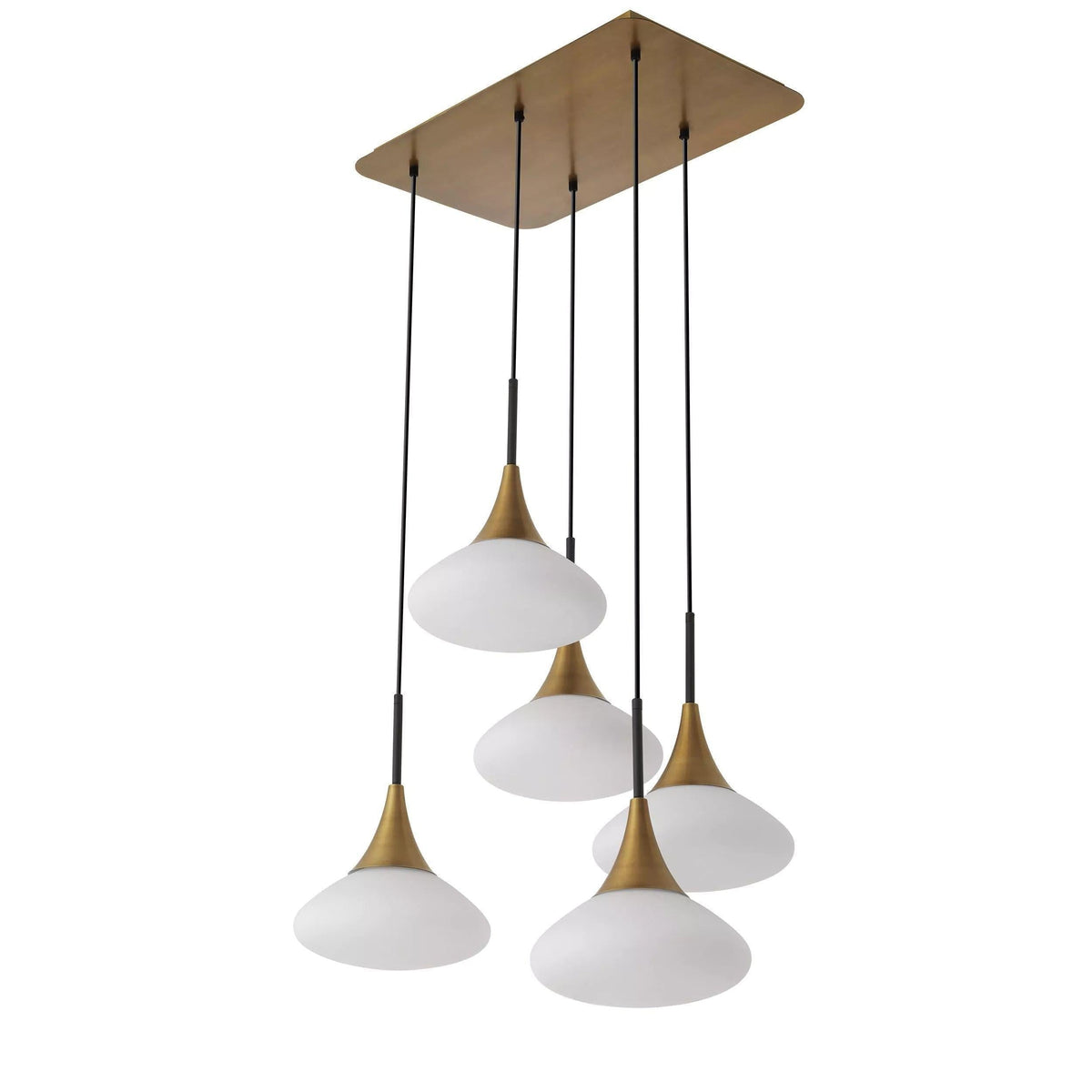 Duco L Modern Brass Chandelier - casivra