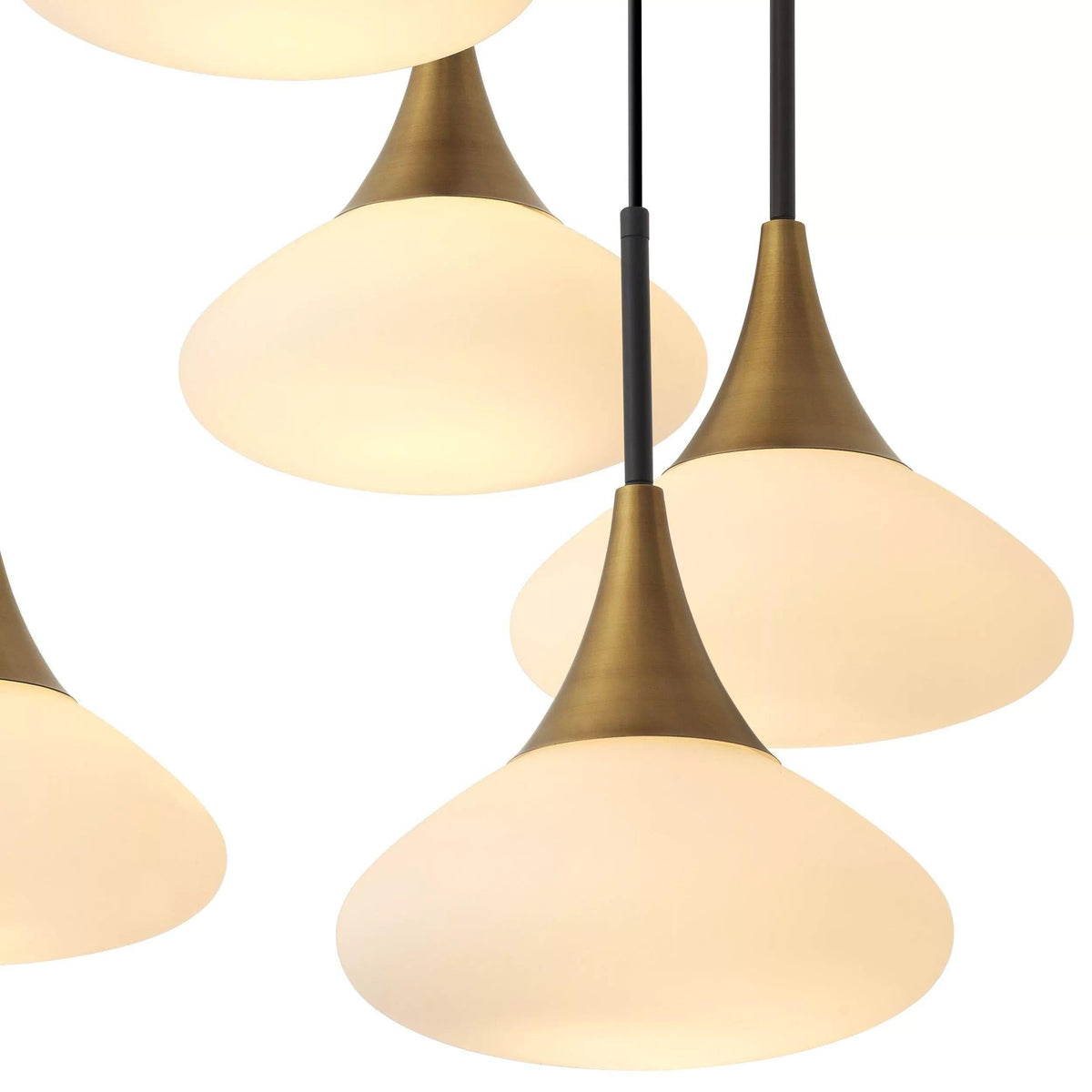 Duco L Modern Brass Chandelier - casivra