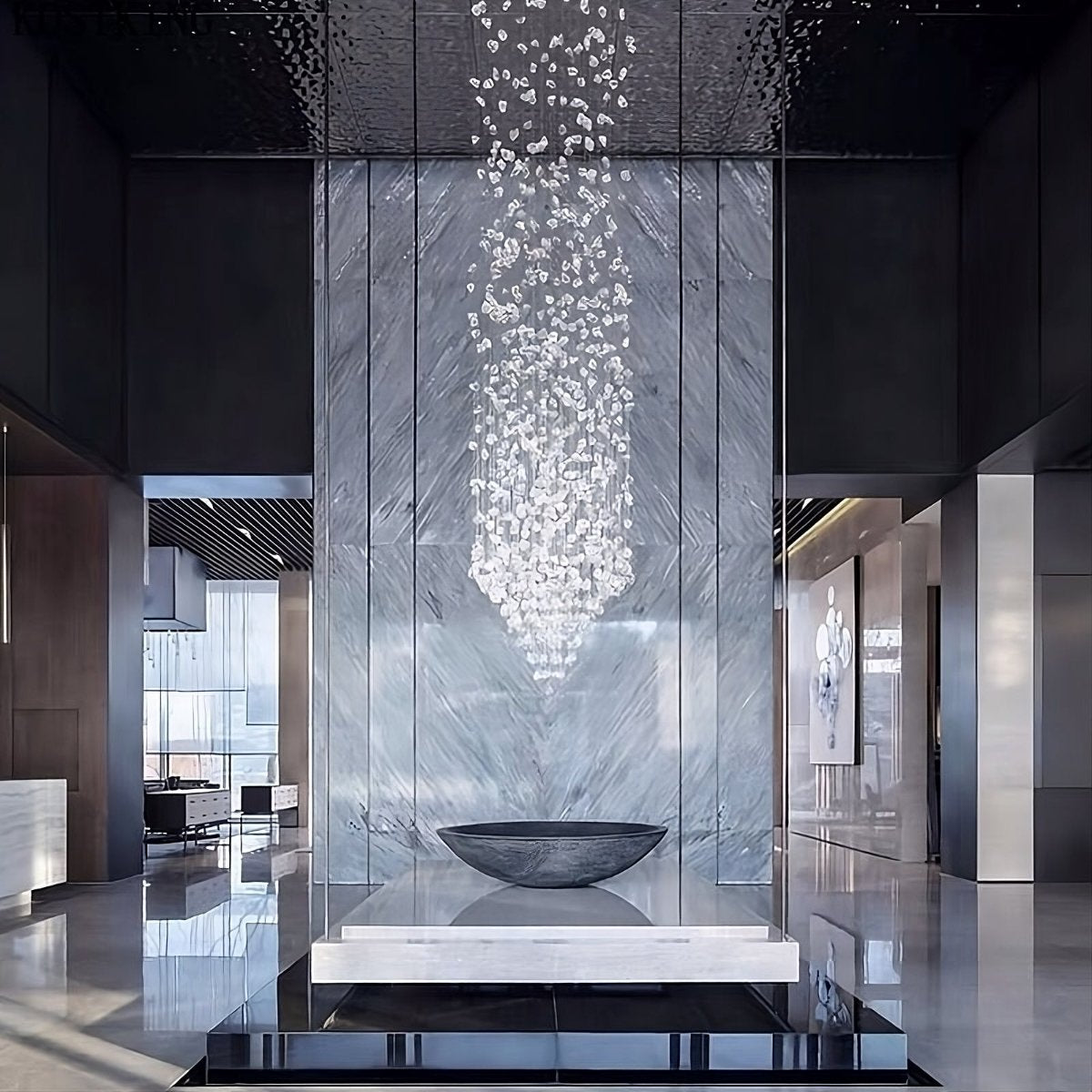 buyRiston Multi Crystal Pendant Chandelier - Morsale