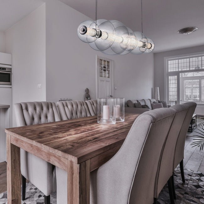 Echelon Linear Chandelier - ChromeClear56”casivra