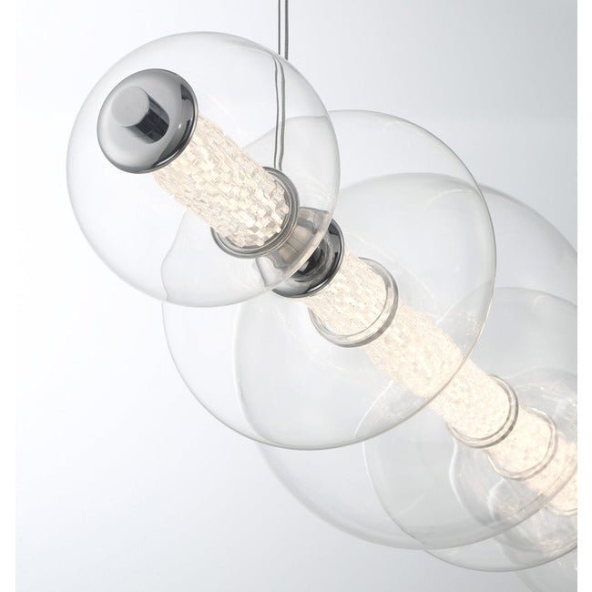 Echelon Linear Chandelier - ChromeClear56”casivra