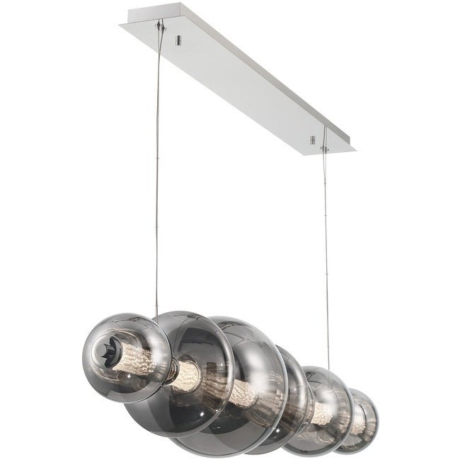 Echelon Linear Chandelier - ChromeClear56”casivra