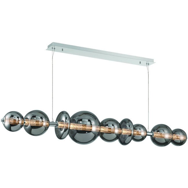 Echelon Linear Chandelier - ChromeSmoke73.5”casivra