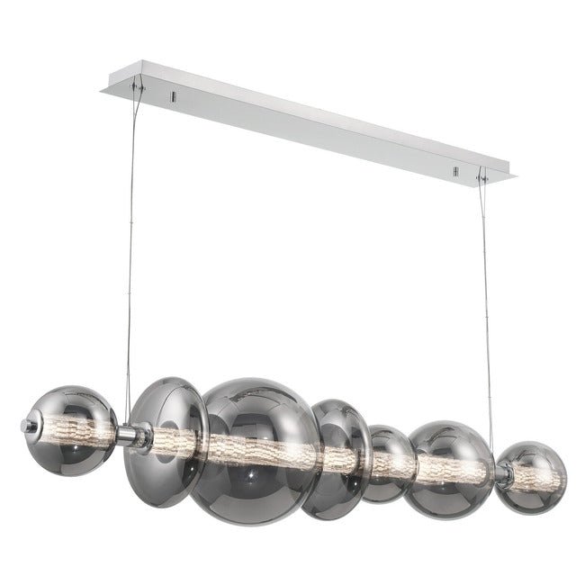Echelon Linear Chandelier - ChromeSmoke56”casivra