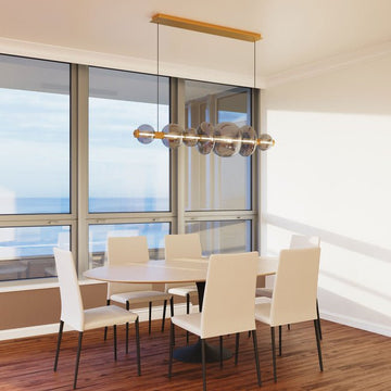 Echelon Linear Chandelier - ChromeClear56”casivra